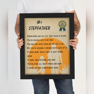 Wall Art Print/Gift for Father's Day/Stepfather/Daughter/Stepdaughter